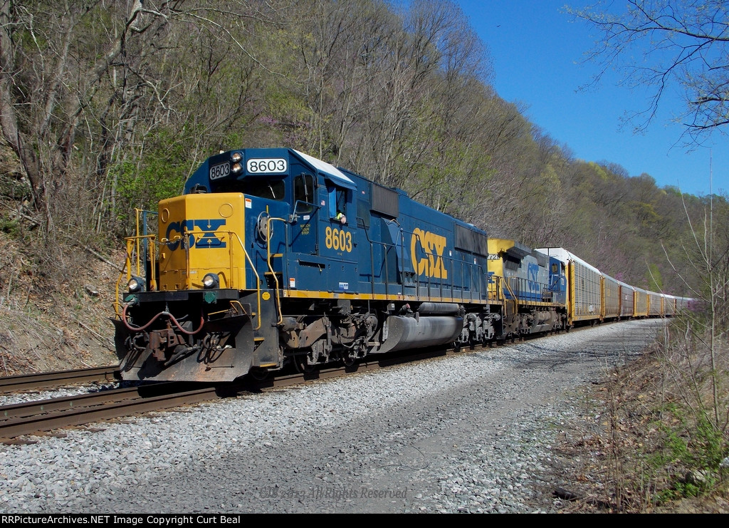 CSX 8603 and 7721